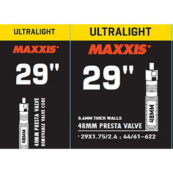 MAXXIS ULTRALIGHT TUBE 29X1.75/2.40 48mm PRESTA İÇ LASTİK - 1