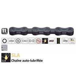 YBN SLA110TI TITANIUM 11 VİTES 110 BAKLA KUTUSUZ ZİNCİR - 2